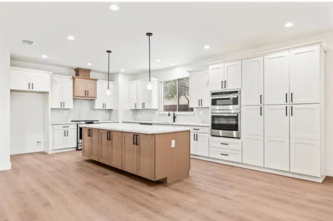 Bright kitchen with center island